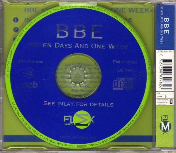 B.B.E. – Seven Days And One Week (Scandinavian Edition) – CDM ...