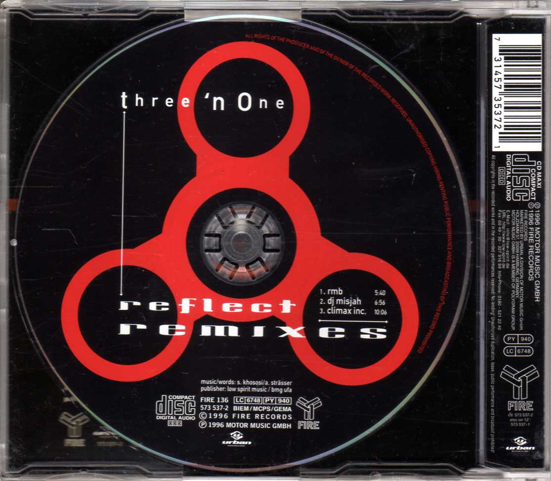 Three ‘N One – Reflect (Remixes) – CDM | Eurodance 90 CD shop